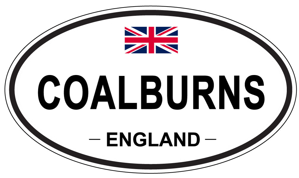 COALBURNS, ENGLAND - Oval Sticker