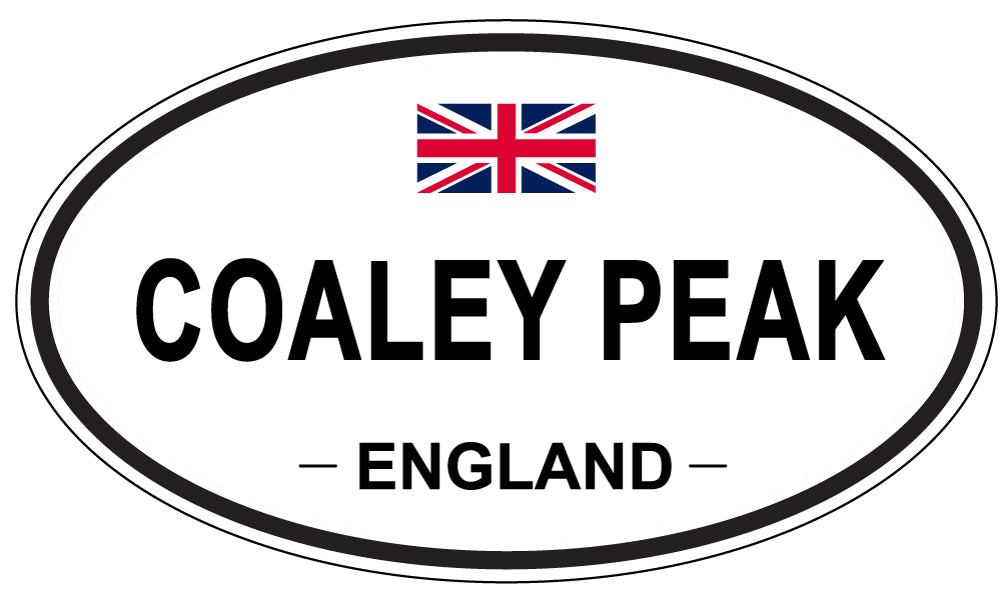 COALEY PEAK, ENGLAND - Oval Sticker