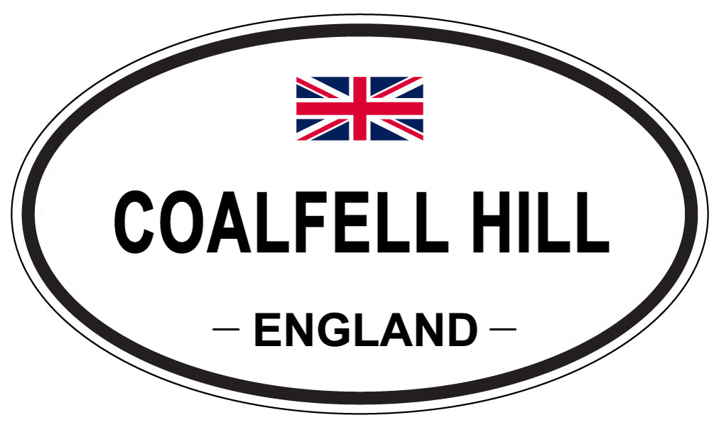 COALFELL HILL, ENGLAND - Oval Sticker