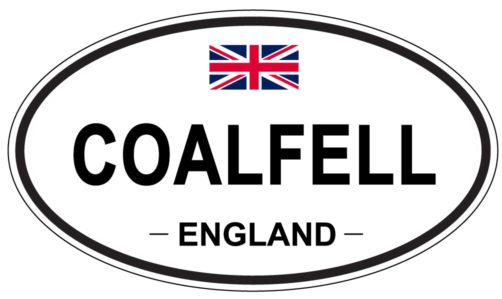 COALFELL, ENGLAND - Oval Sticker