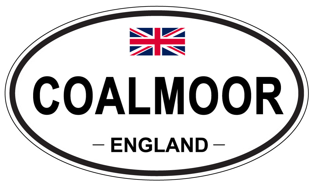 COALMOOR, ENGLAND - Oval Sticker