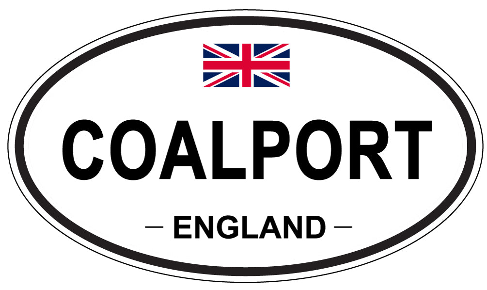 COALPORT, ENGLAND - Oval Sticker