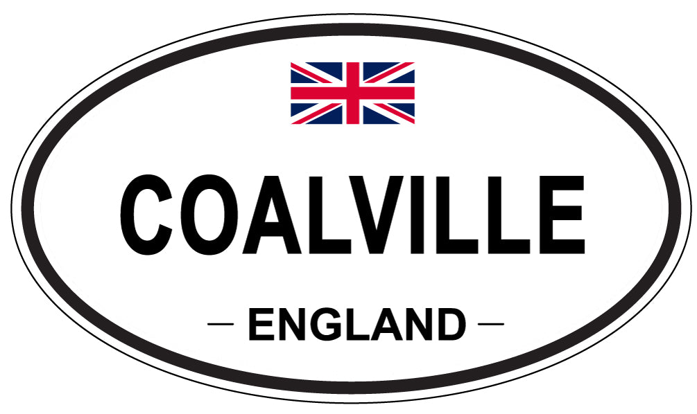 COALVILLE, ENGLAND - Oval Sticker