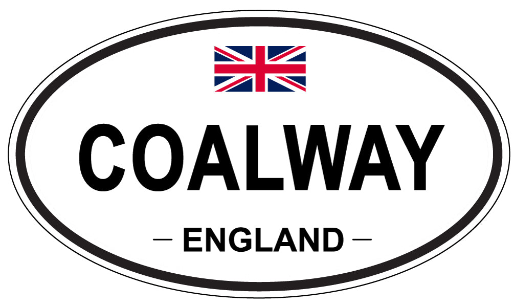 COALWAY, ENGLAND - Oval Sticker