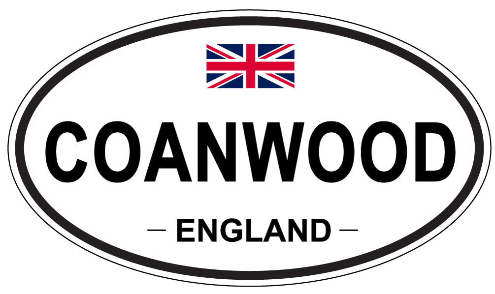COANWOOD, ENGLAND - Oval Sticker