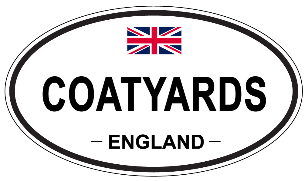 COATYARDS, ENGLAND - Oval Sticker