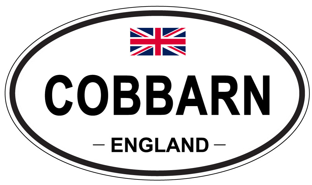 COBBARN, ENGLAND - Oval Sticker