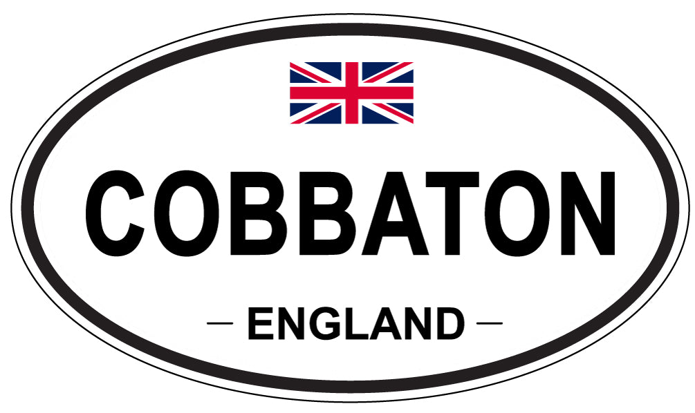 COBBATON, ENGLAND - Oval Sticker