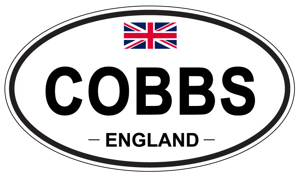 COBBS, ENGLAND - Oval Sticker