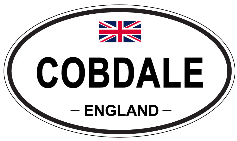 COBDALE, ENGLAND - Oval Sticker