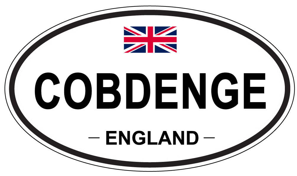 COBDENGE, ENGLAND - Oval Sticker