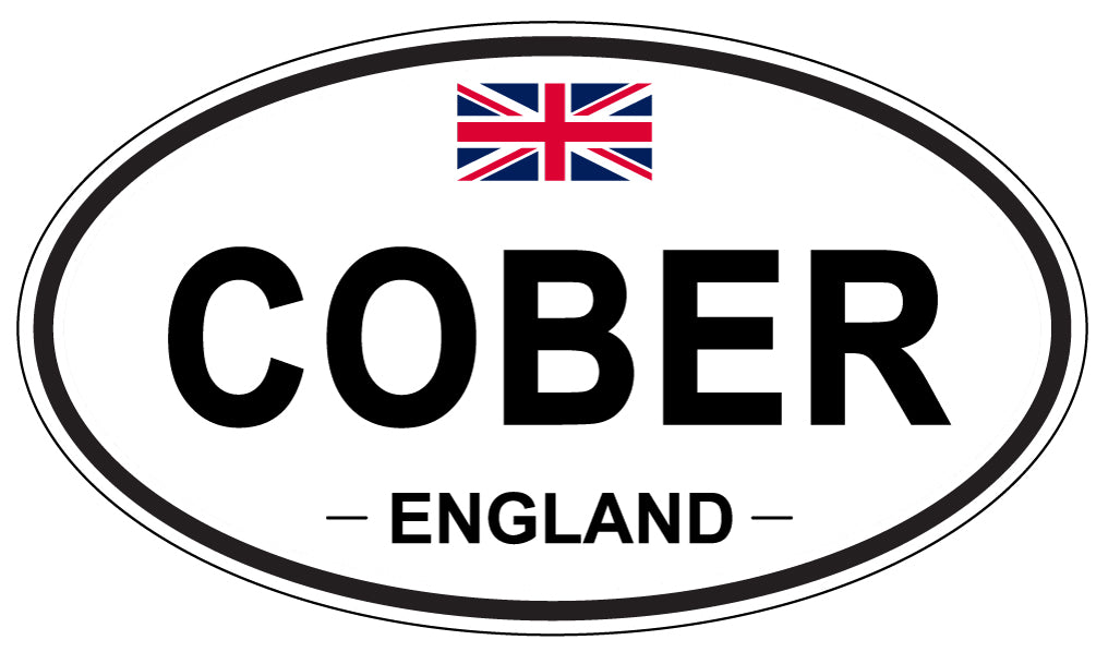 COBER, ENGLAND - Oval Sticker
