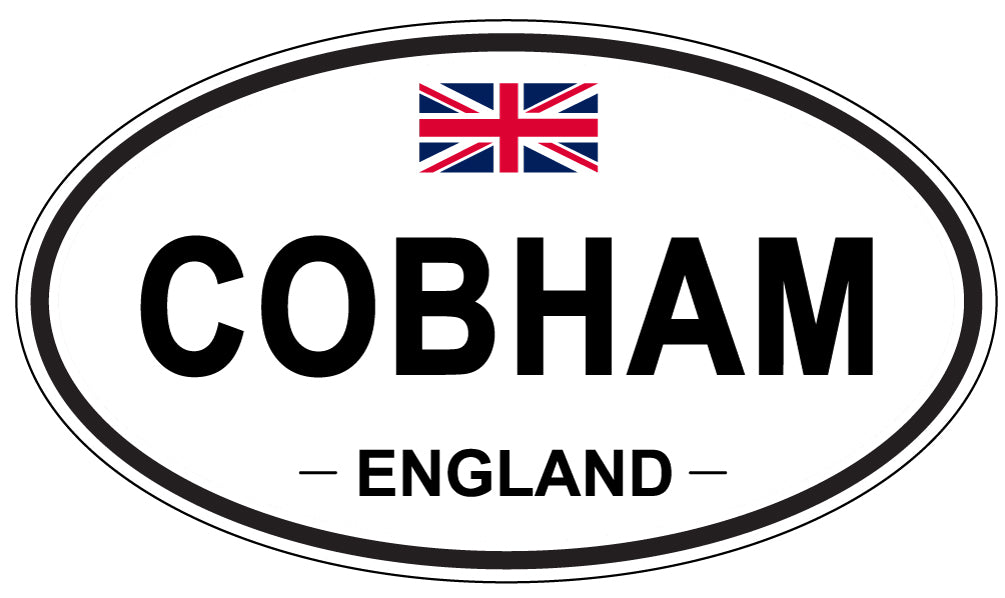 COBHAM, ENGLAND - Oval Sticker
