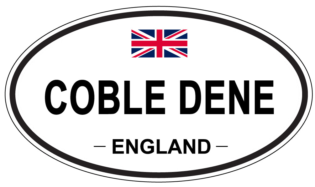 COBLE DENE, ENGLAND - Oval Sticker