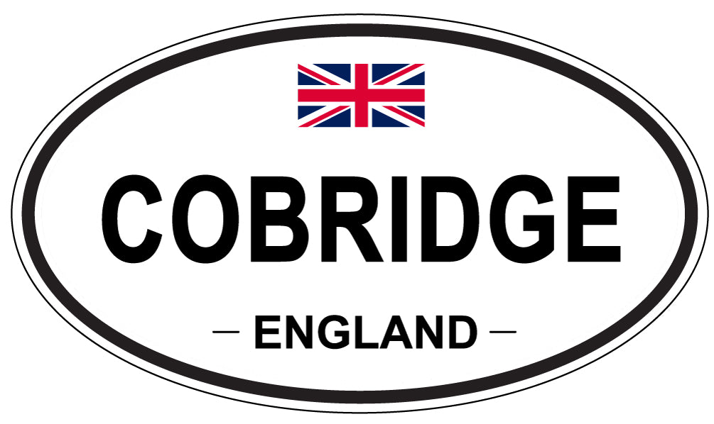 COBRIDGE, ENGLAND - Oval Sticker