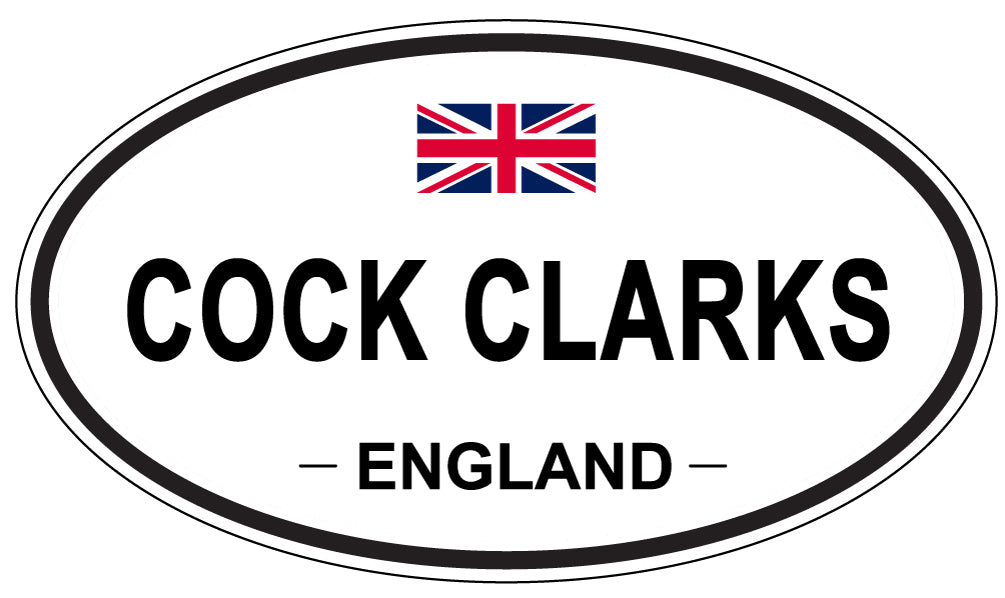 COCK CLARKS, ENGLAND - Oval Sticker
