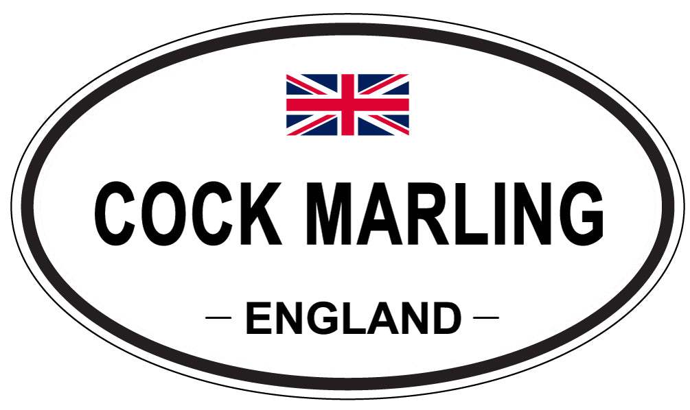 COCK MARLING, ENGLAND - Oval Sticker