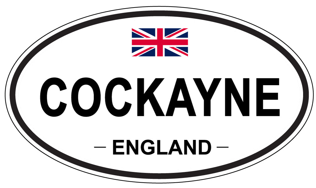 COCKAYNE, ENGLAND - Oval Sticker