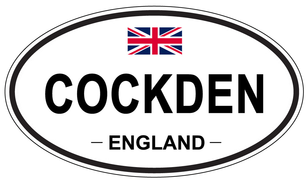 COCKDEN, ENGLAND - Oval Sticker