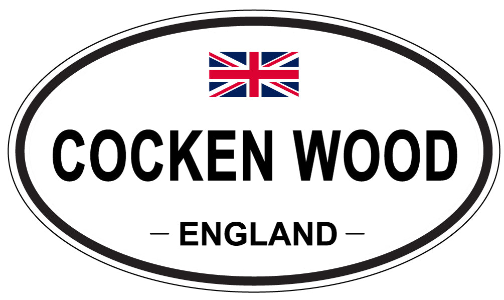 COCKEN WOOD, ENGLAND - Oval Sticker