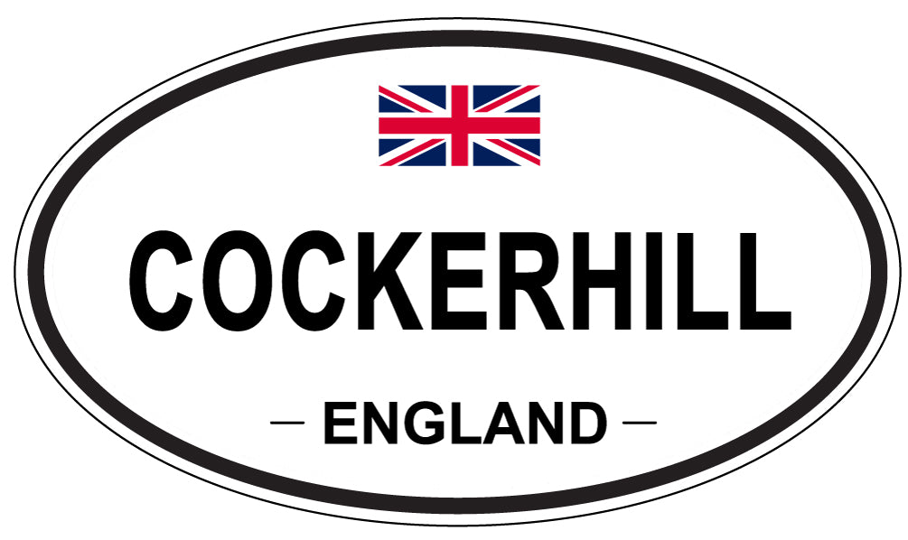 COCKERHILL, ENGLAND - Oval Sticker
