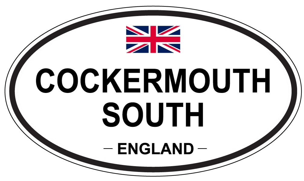 COCKERMOUTH SOUTH, ENGLAND - Oval Sticker