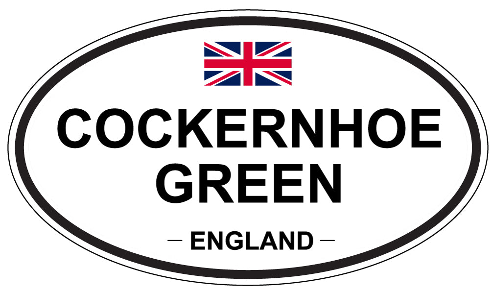 COCKERNHOE GREEN, ENGLAND - Oval Sticker
