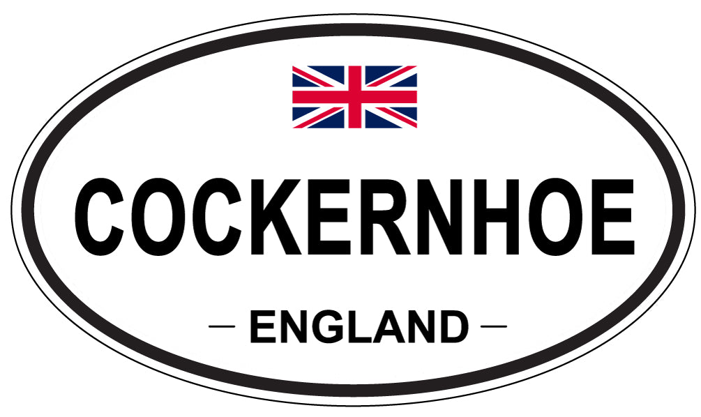 COCKERNHOE, ENGLAND - Oval Sticker