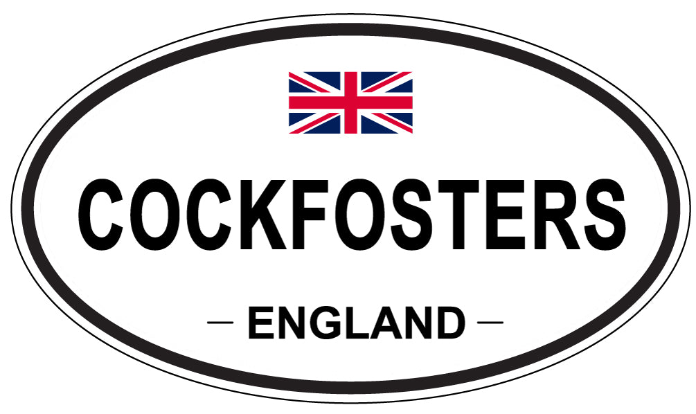 COCKFOSTERS, ENGLAND - Oval Sticker