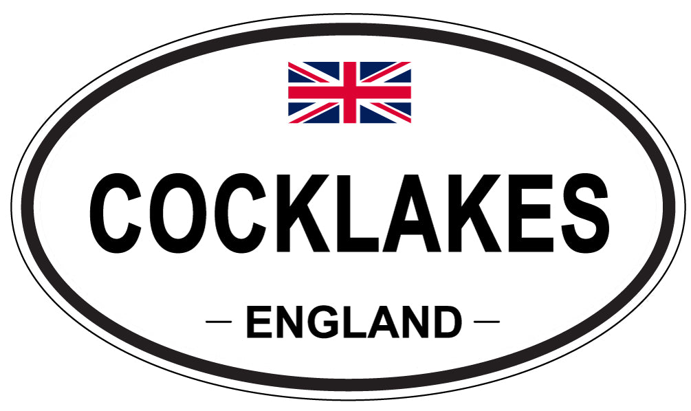 COCKLAKES, ENGLAND - Oval Sticker