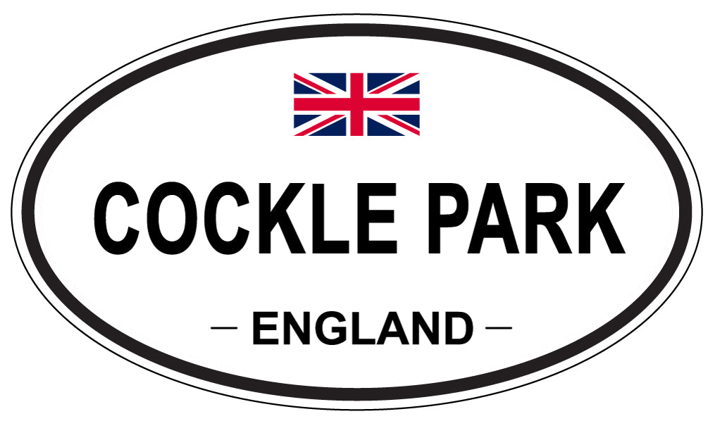 COCKLE PARK, ENGLAND - Oval Sticker