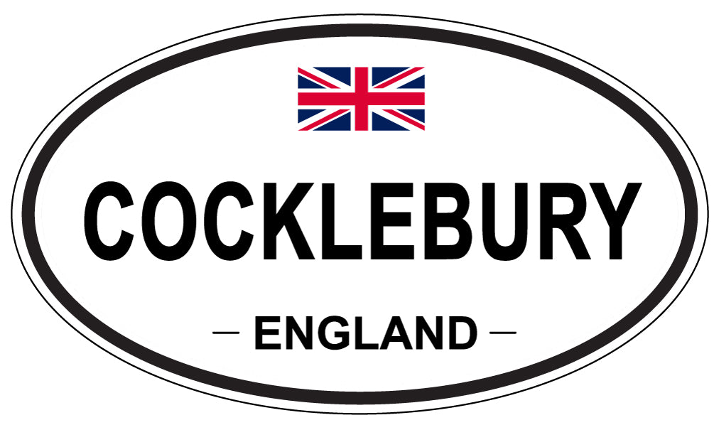 COCKLEBURY, ENGLAND - Oval Sticker