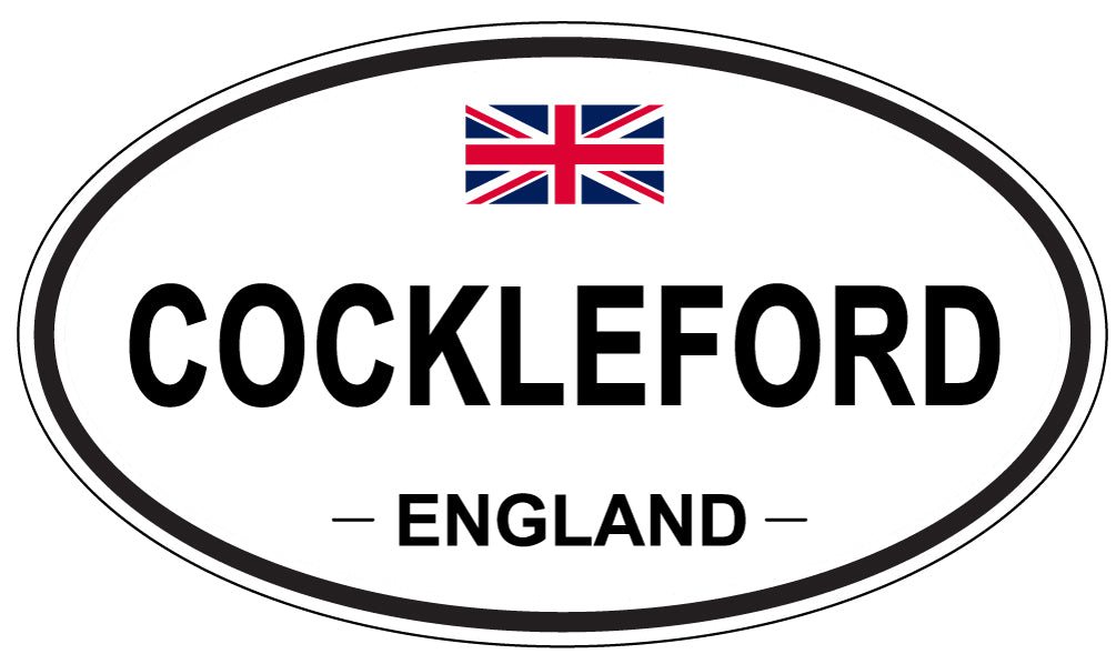 COCKLEFORD, ENGLAND - Oval Sticker