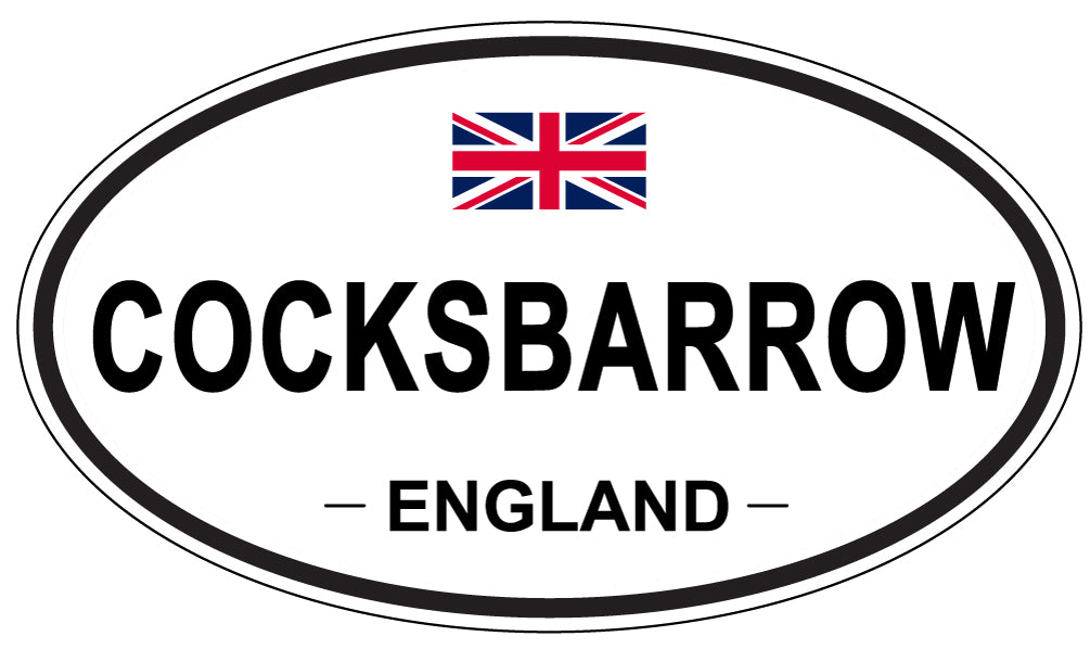 COCKSBARROW, ENGLAND - Oval Sticker