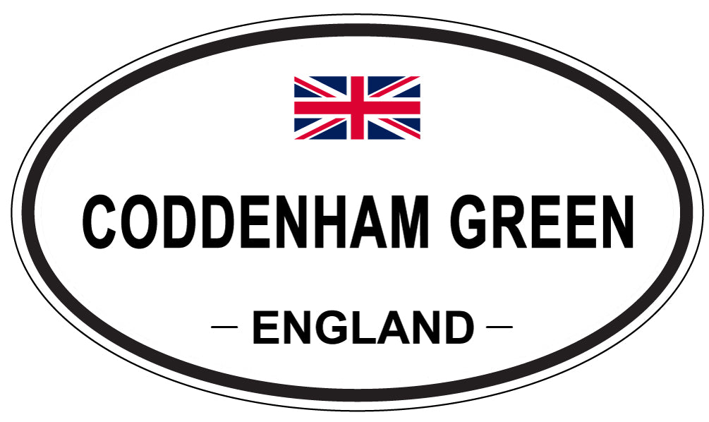 CODDENHAM GREEN, ENGLAND - Oval Sticker