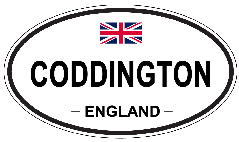 CODDINGTON, ENGLAND - Oval Sticker