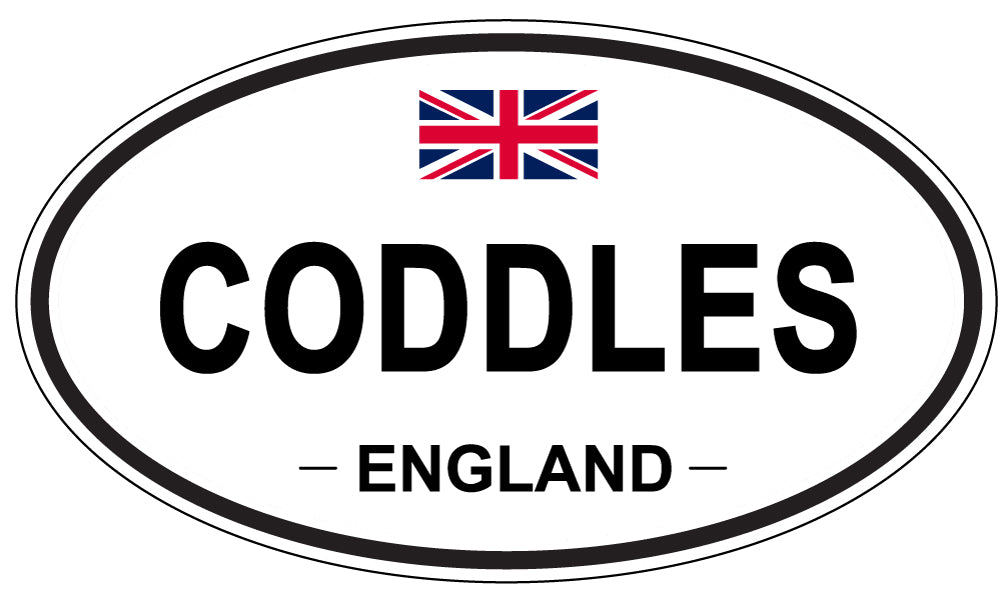 CODDLES, ENGLAND - Oval Sticker