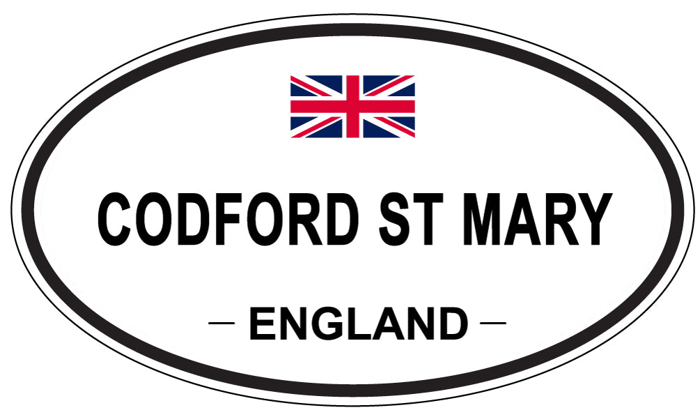 CODFORD ST MARY, ENGLAND - Oval Sticker
