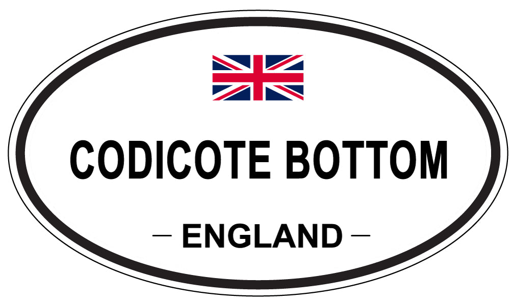 CODICOTE BOTTOM, ENGLAND - Oval Sticker