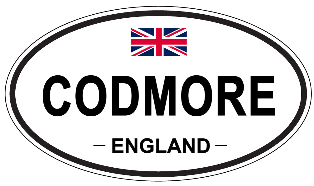 CODMORE, ENGLAND - Oval Sticker