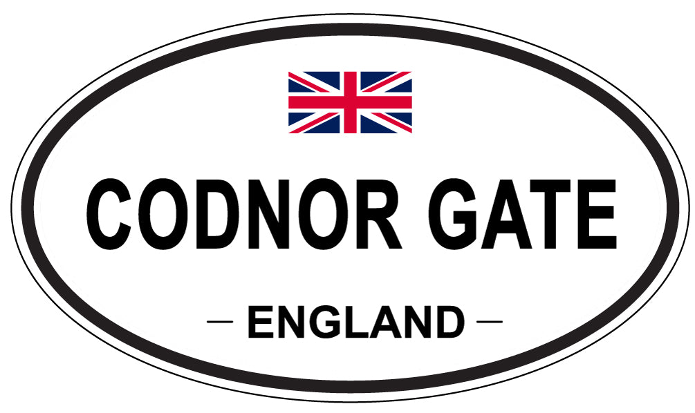 CODNOR GATE, ENGLAND - Oval Sticker