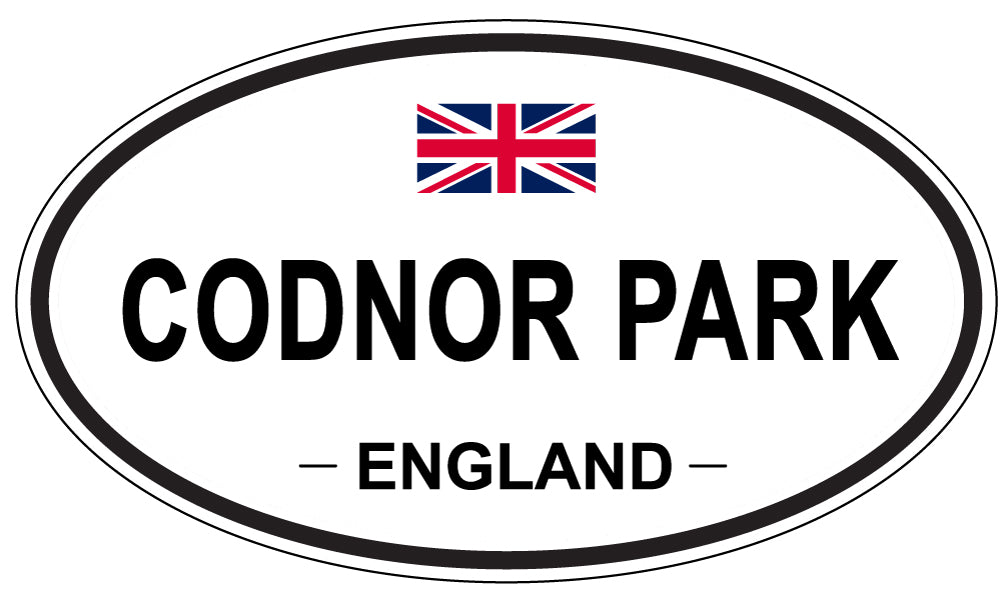 CODNOR PARK, ENGLAND - Oval Sticker