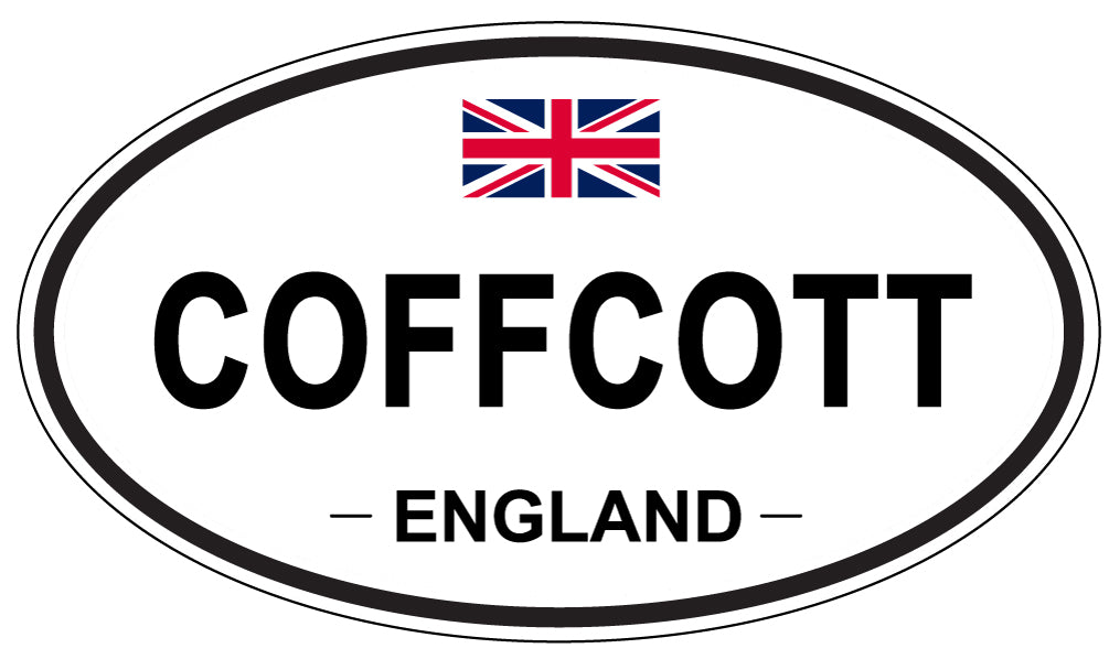 COFFCOTT, ENGLAND - Oval Sticker