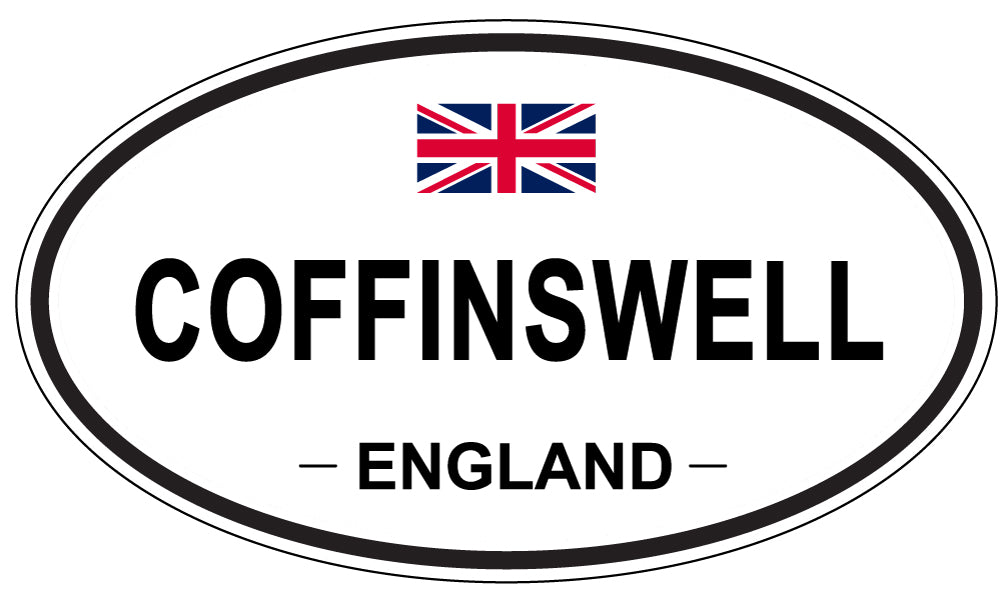 COFFINSWELL, England - Oval Magnet