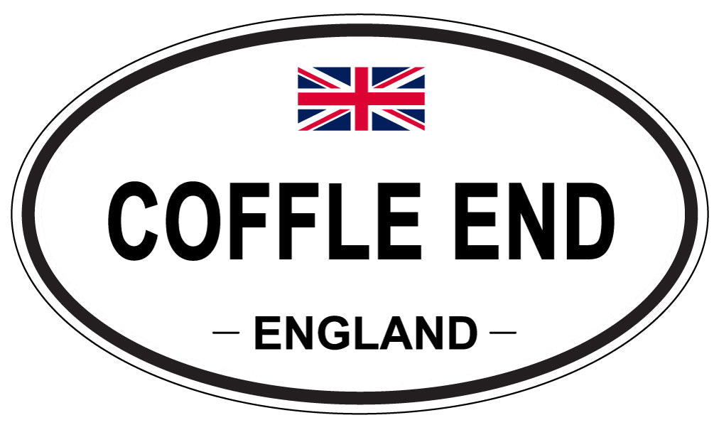 COFFLE END, ENGLAND - Oval Sticker