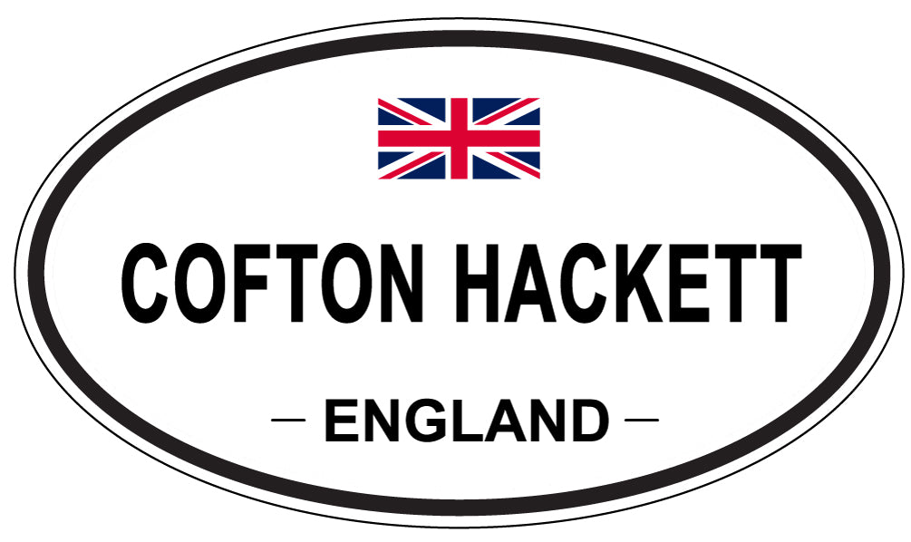 COFTON HACKETT, ENGLAND - Oval Sticker