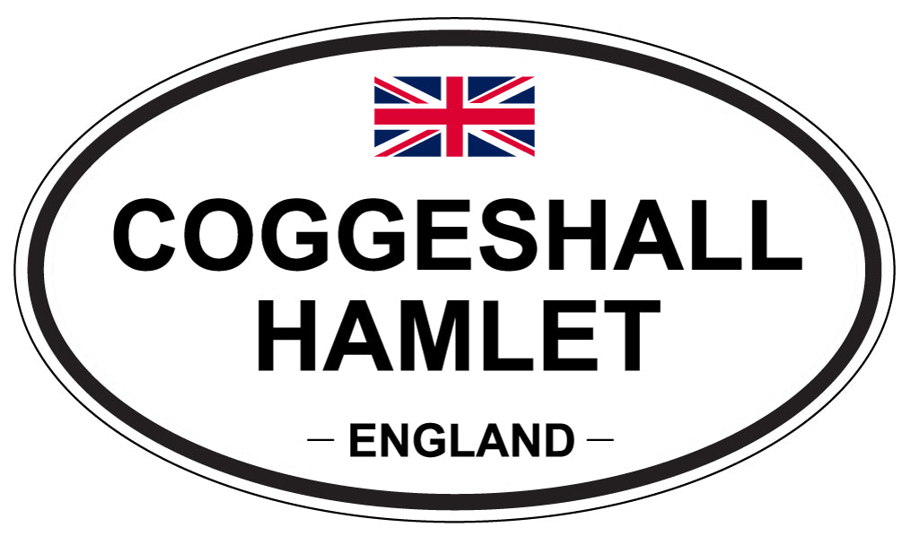 COGGESHALL HAMLET, ENGLAND - Oval Sticker