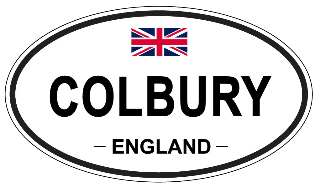 COLBURY, ENGLAND - Oval Sticker