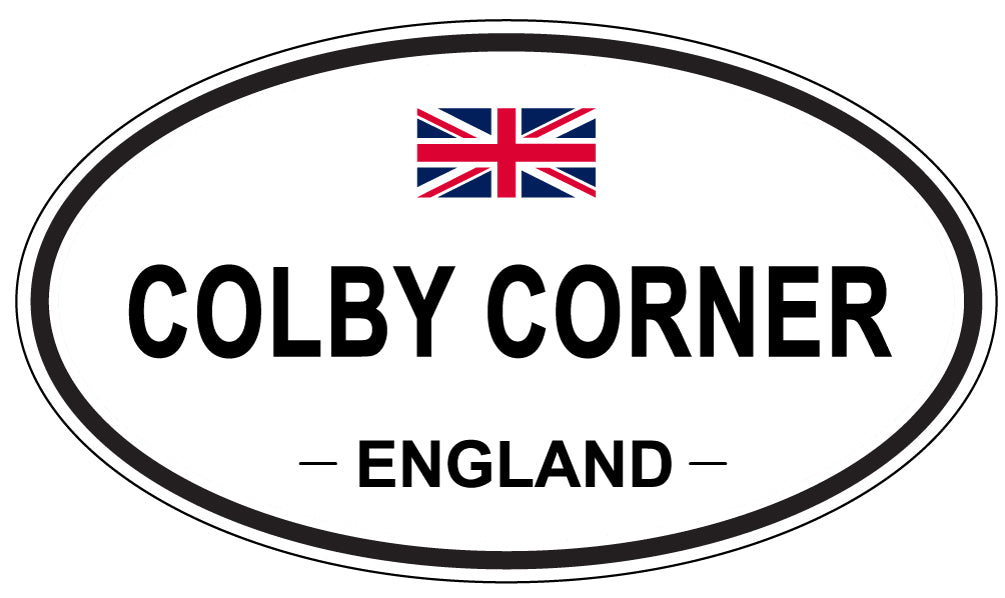 COLBY CORNER, ENGLAND - Oval Sticker