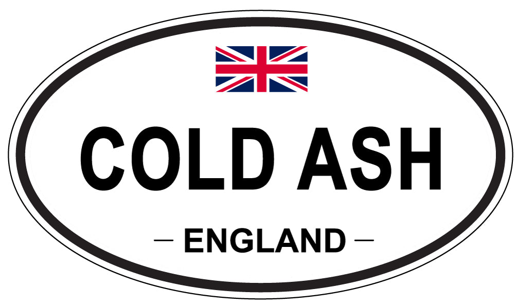 COLD ASH, ENGLAND - Oval Sticker